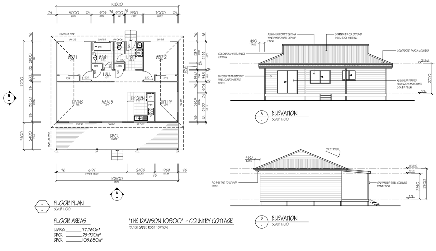 the dawson - modular steel kit homes